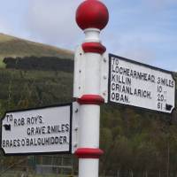 Signposting on the Rob Roy Way