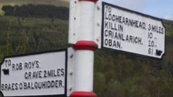 Sherpa, Rob Roy,,John Millen Signposting on the Rob Roy Way