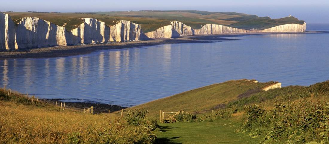 The stunning cliffs of the South Downs Way