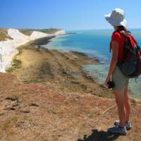 Looking towards the Seven Sisters, South Downs Way