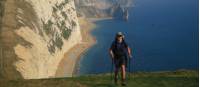 Walking the Downs, high above St. Oswalds Bay