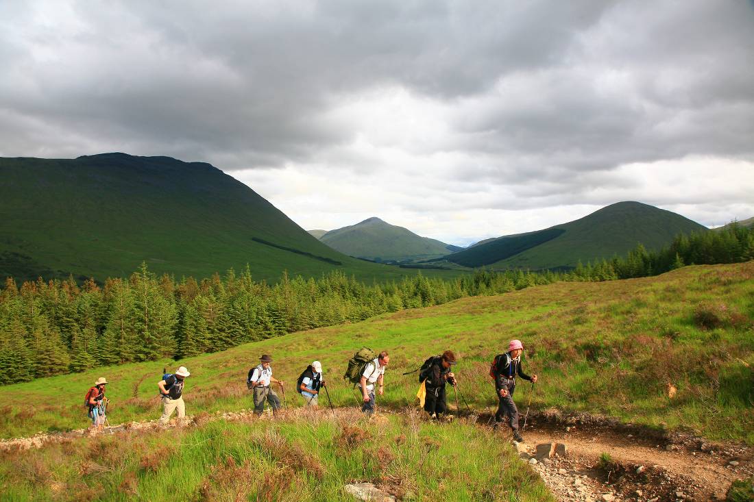 Walking up Mam Carraigh