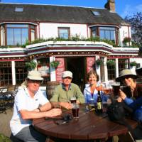 A well earned drink at 'Fiddlers' Pub Drumnadrochit