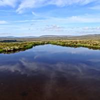 Moorland reflections in a tarn | John Millen
