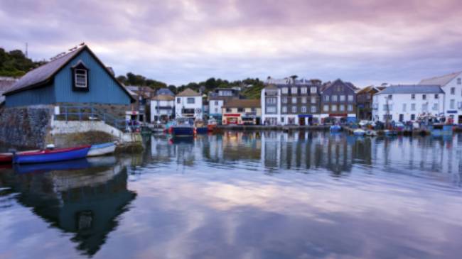 Reflections in Mevagissey Harbour