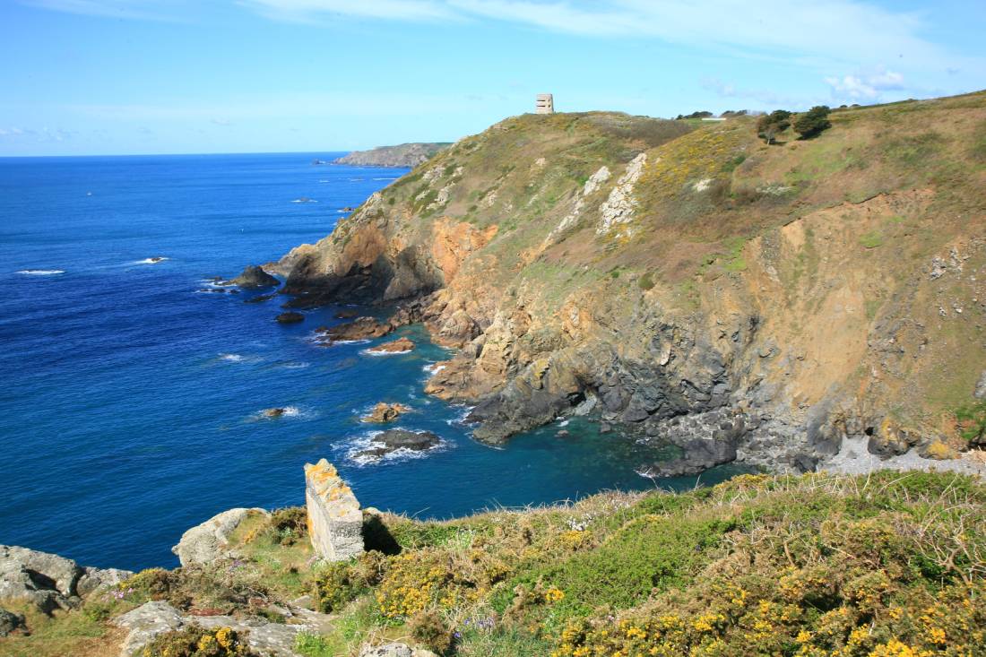 Guernsey coastline  towards the Nazis Prevot tower |  <i>John Millen</i>