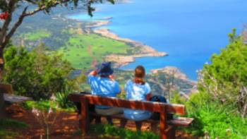 Walking in Cyprus Sherpa Expeditions,John Millen The viewpoint near Mouti tis Sotiras, Akamas