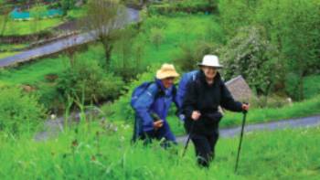 Leaving Chely de Aubrac