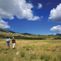 Crossing the 'Suech' above Rougon