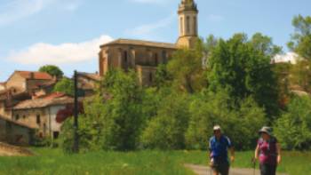 Walkers in Tarn,John Millen Walking in the Tarn region of France