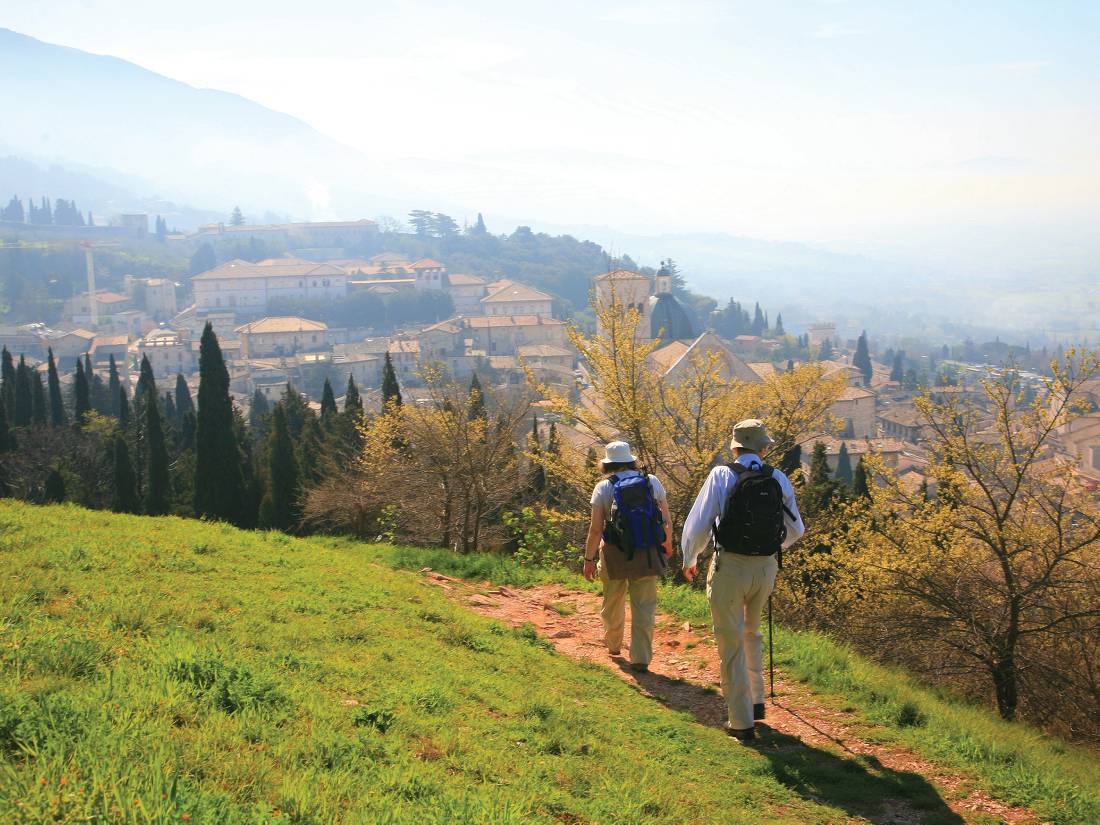 Walking into Assisi