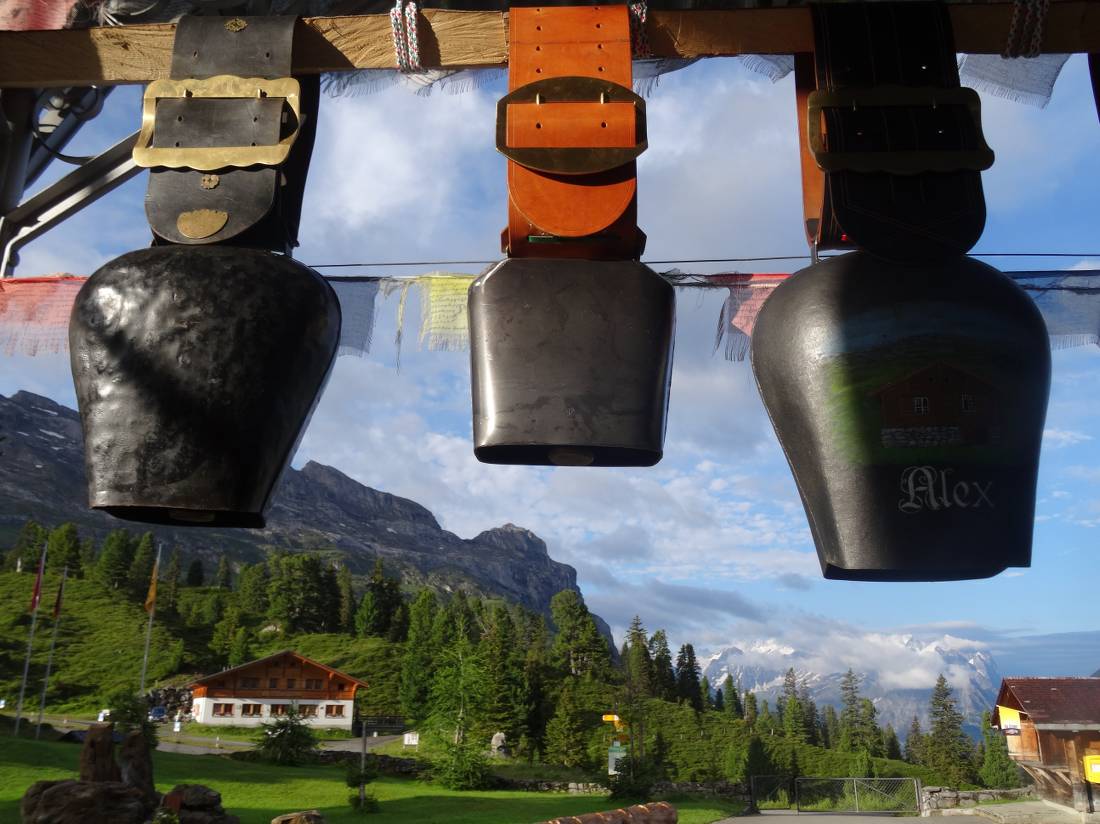 Cowbells and prayer flags in the Swiss Alps