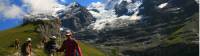 Walking down the trails to Wengen