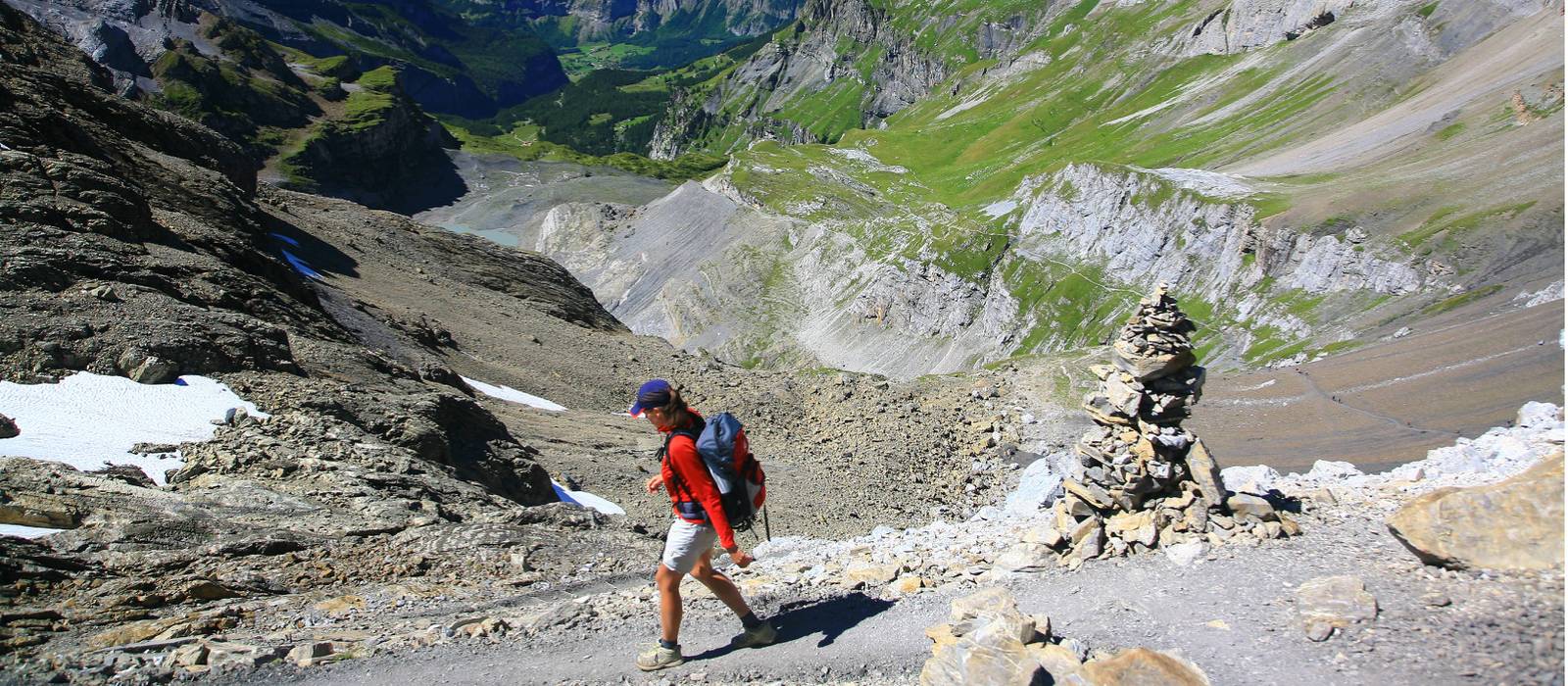 Hiking the Hohturli Pass on the Alpine Pass Route