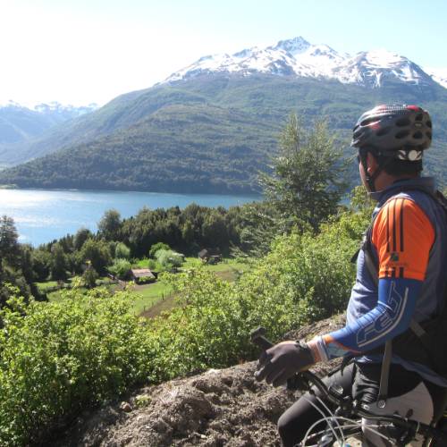 High mountains and crystal clear lakes are all part of the Peru cycling experience
