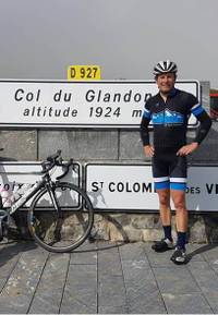 Brendan on Col du Glandon
