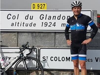 Brendan on Col du Glandon