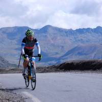 Enjoying the solitude on the Tour de France Cycle