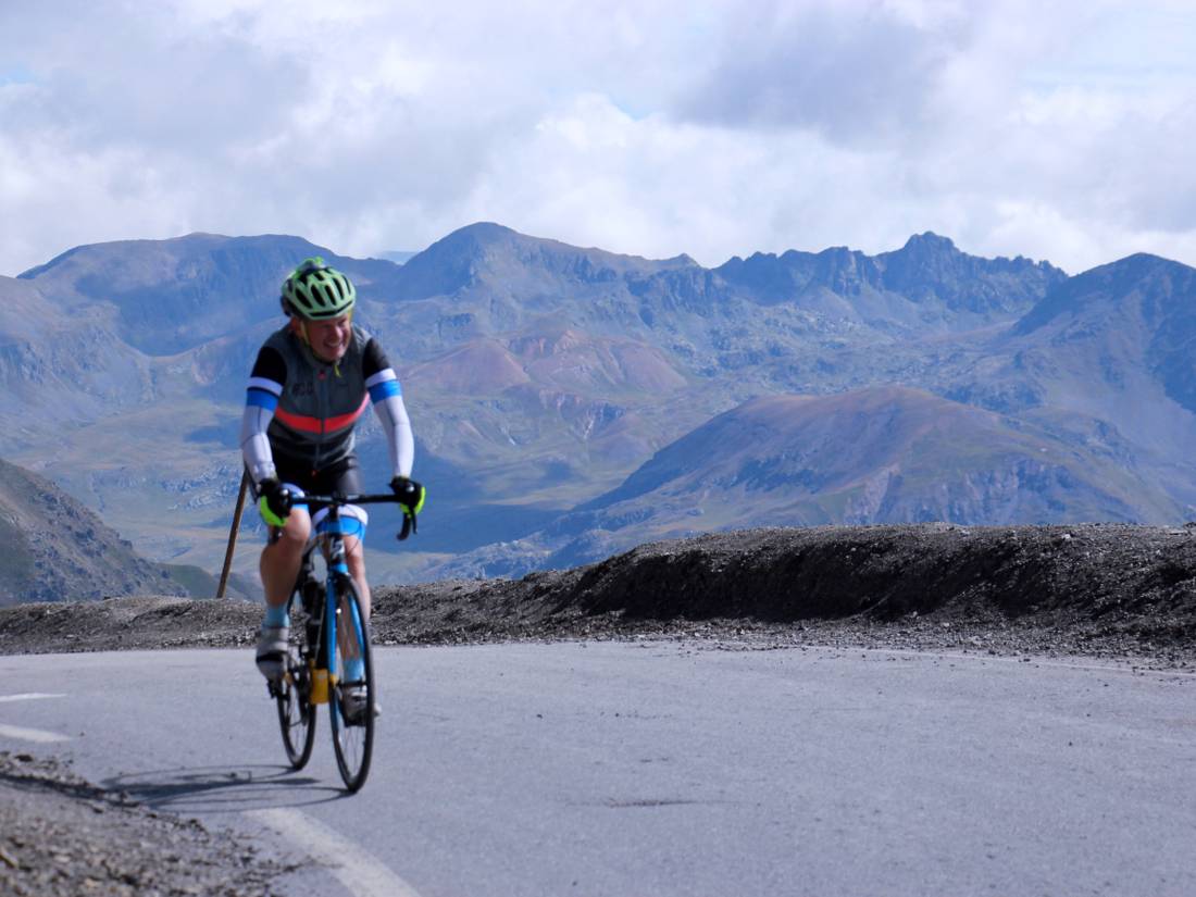 Enjoying the solitude on the Tour de France Cycle