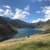 Lake views on the TDF Cycle 2018