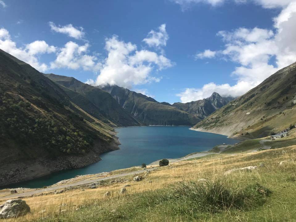 Lake views on the TDF Cycle 2018