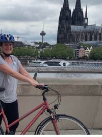 Jenene Hartnett cycling in Germany