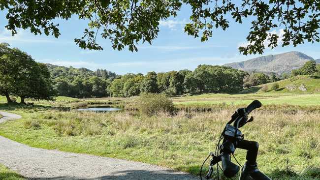 Exploring the Langdale Valley Cycle Trail in the English Lake District on an e-bike