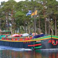 Barge on the Caledonian Canal