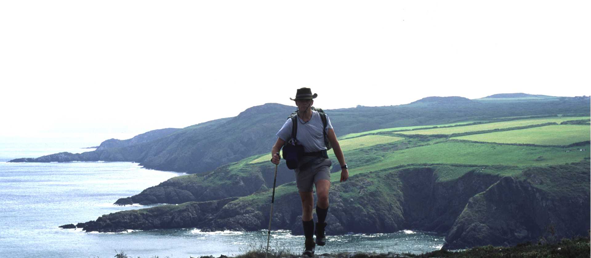 Walking on the Cornish coast