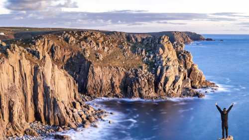 Happy Hiker at Lands' End | Aaron Jenkin