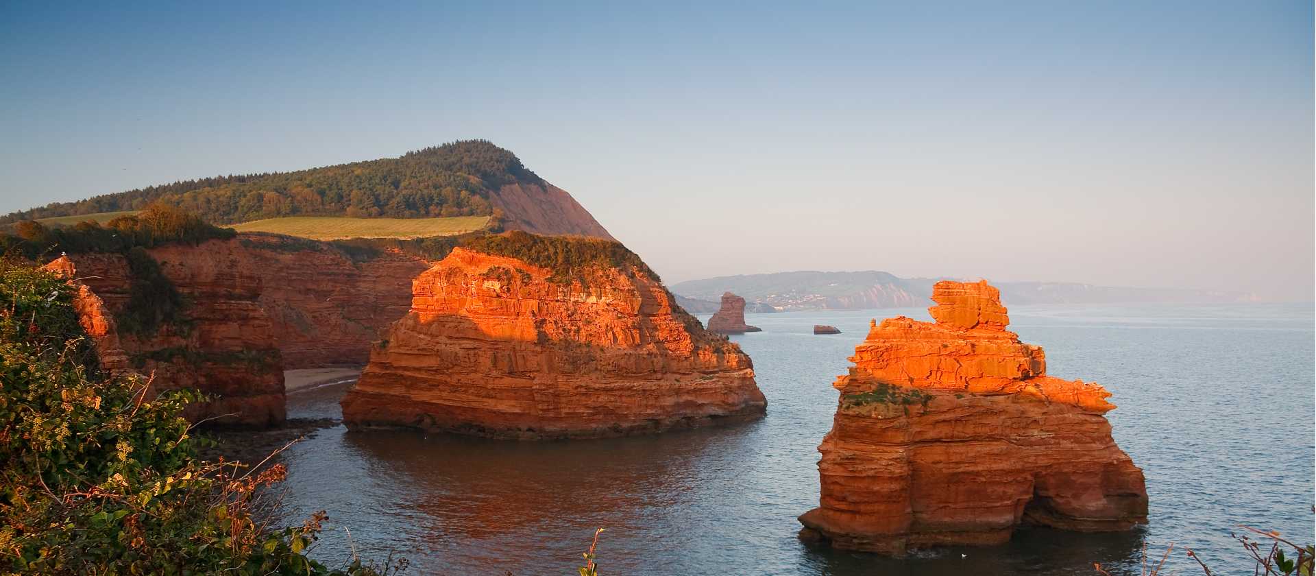 Sea Stacks at Ladram Bay, South West Coast Path | Milan Gondra
