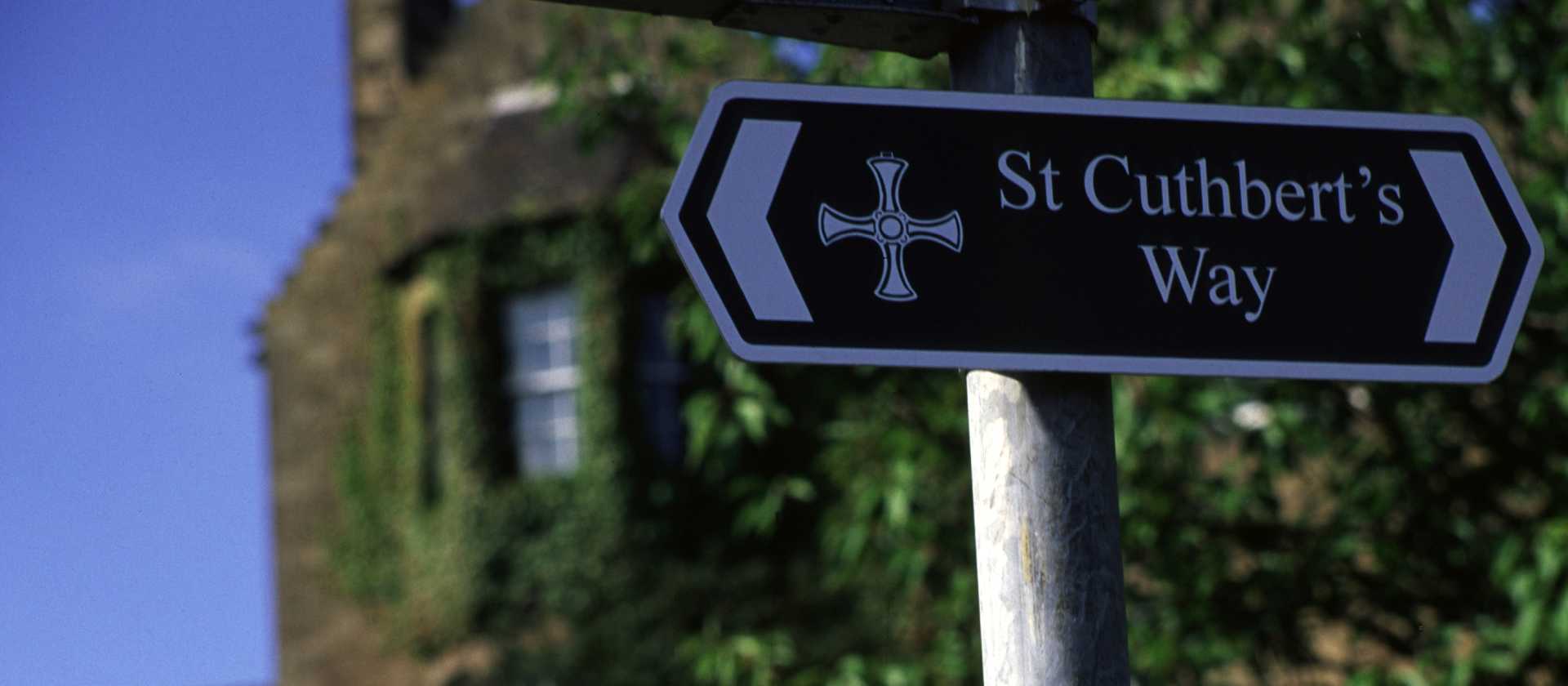 Sign marking the route