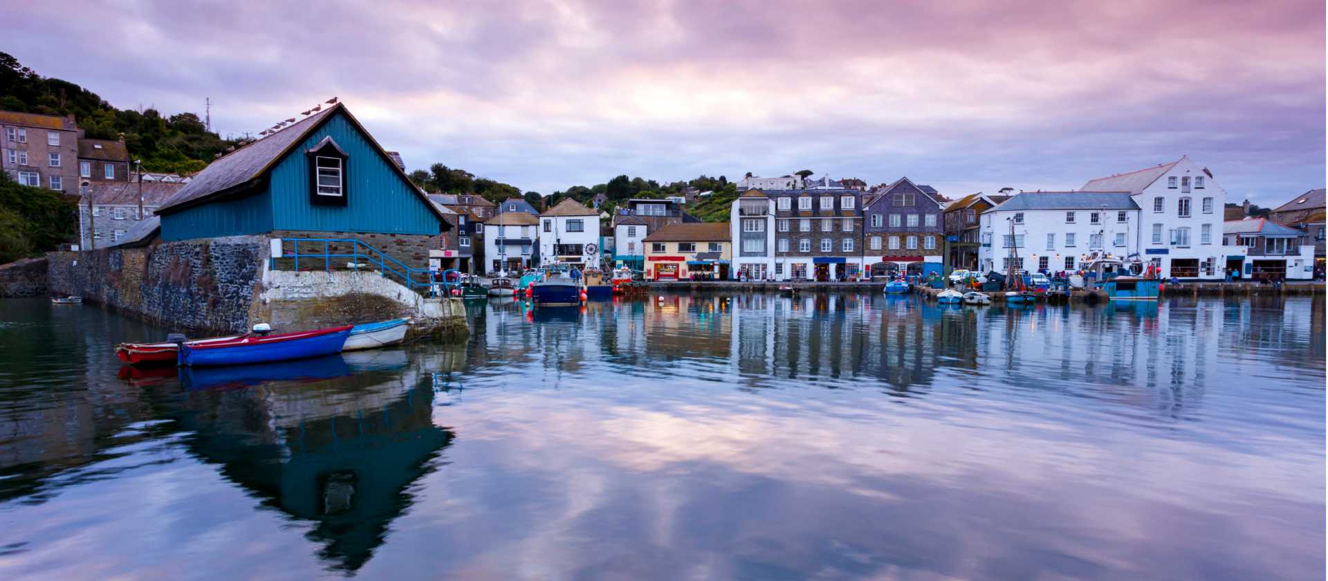Reflections in Mevagissey Harbour