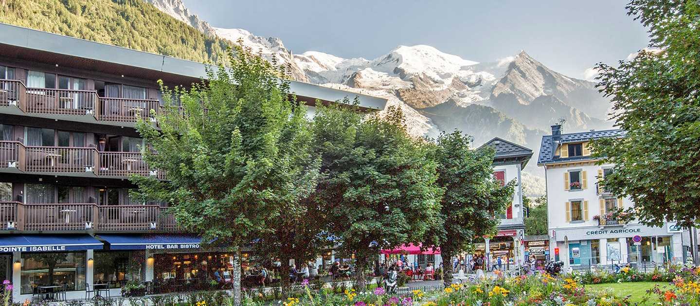 Enjoy mountain views from our fantastic hotel in Chamonix