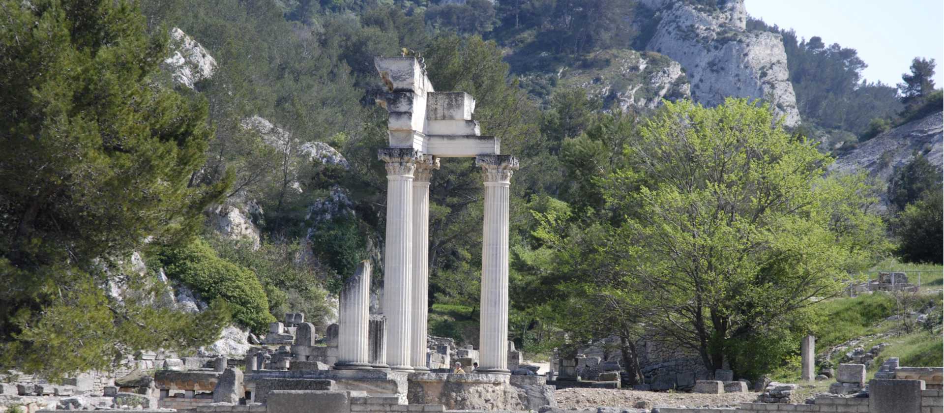 The ancient Greco-Roman ruins of Glanum