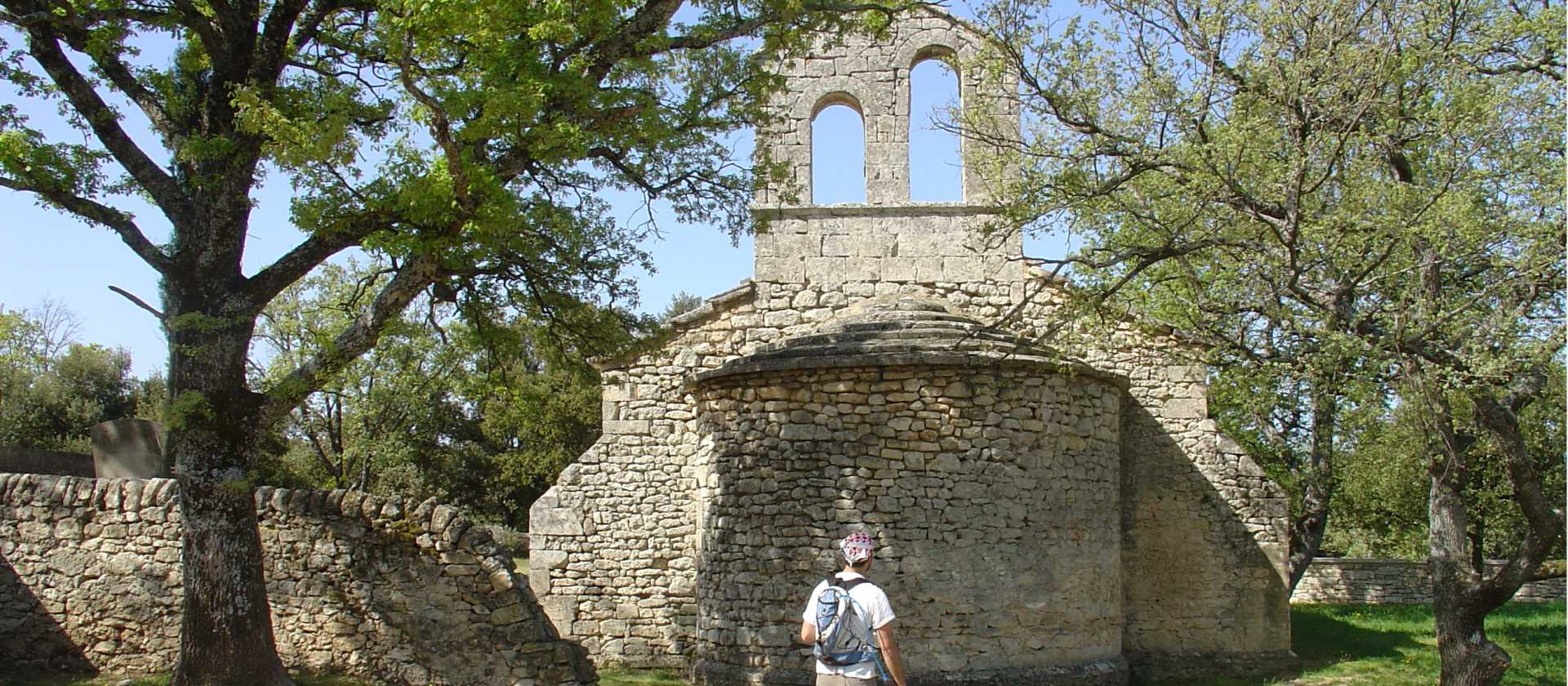 The romanesque Sainte-Marie chapel in Buoux