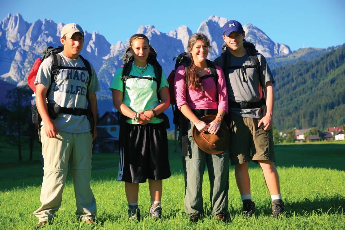 Family group in the Dachstein