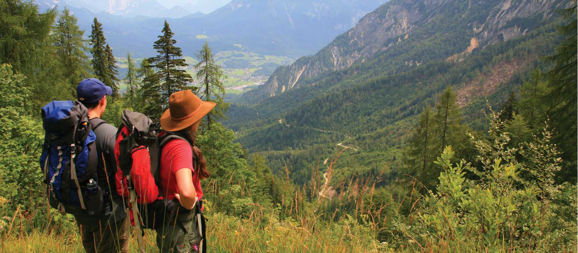 Looking down into the Gosau valley, Austria