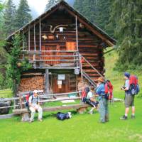 Refreshment spot with honesty box near Hallstatt, Austria