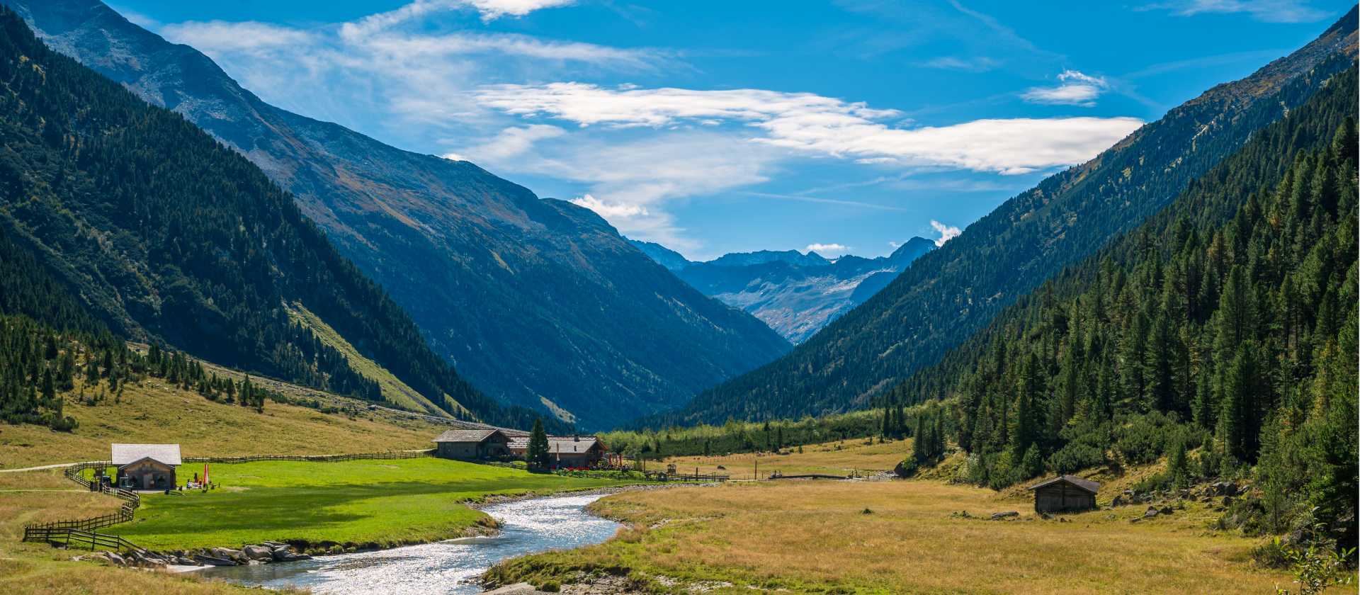 The beautiful Krimml valley