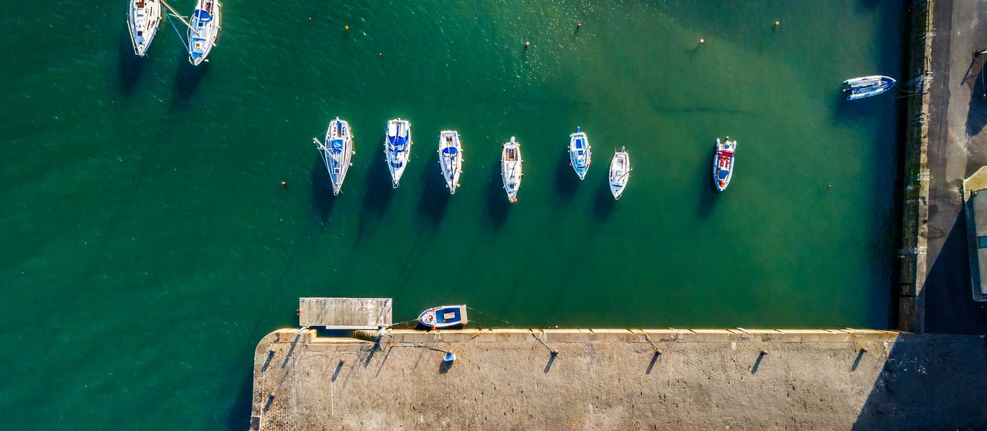 Boats at Elie Harbour