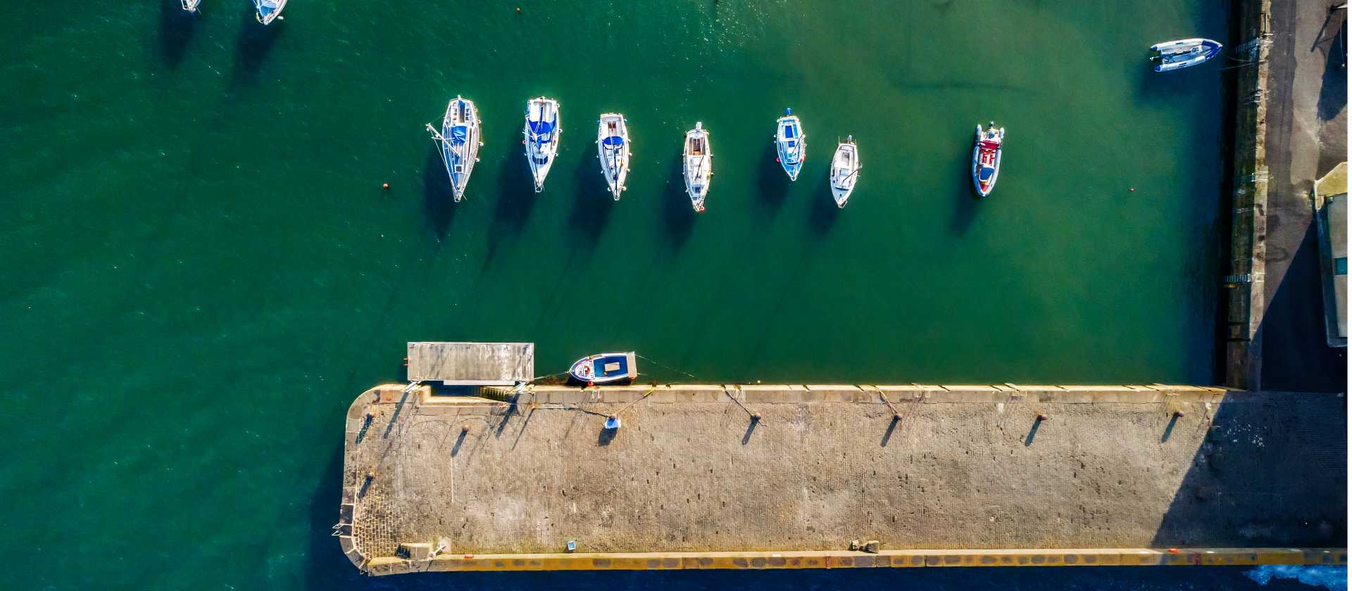 Boats at Elie Harbour