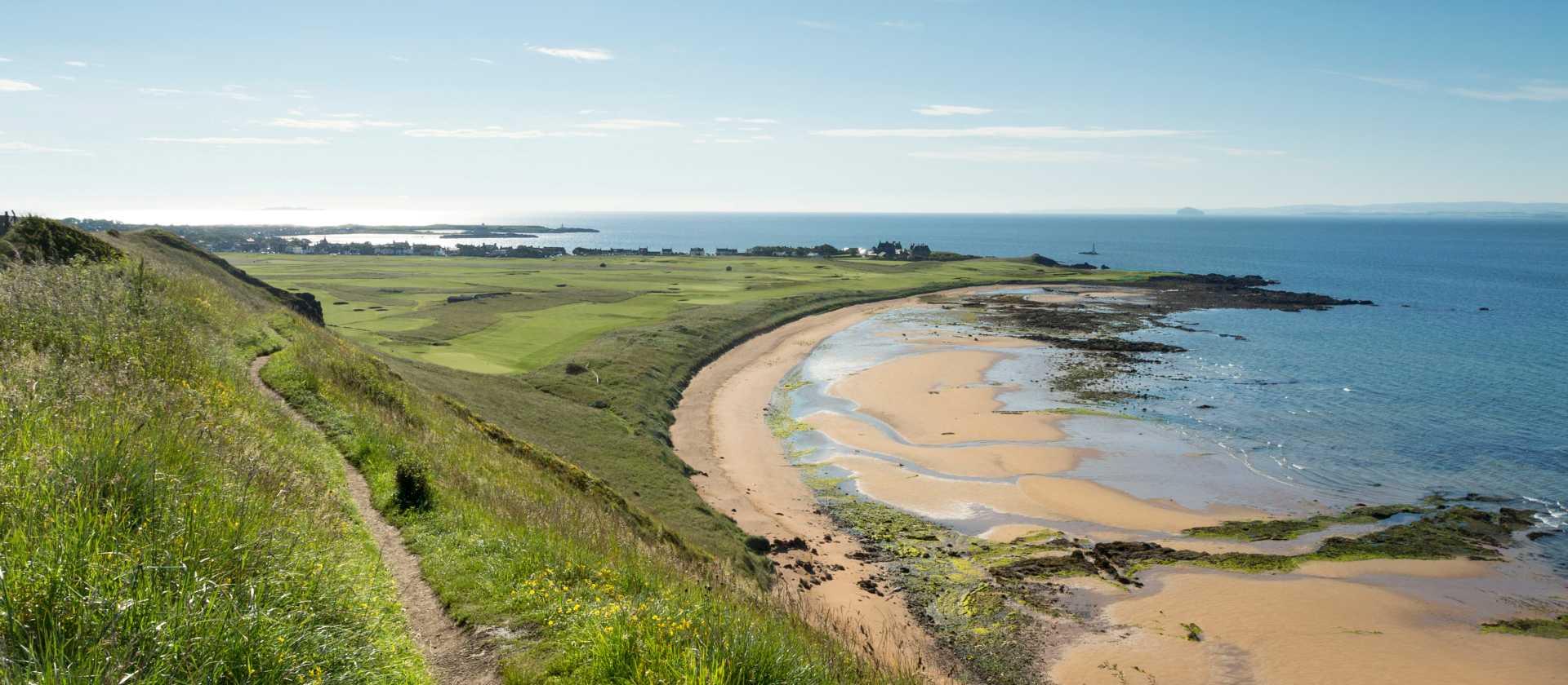 Lovely views towards Elie and Earlsferry, Fife Coastal path