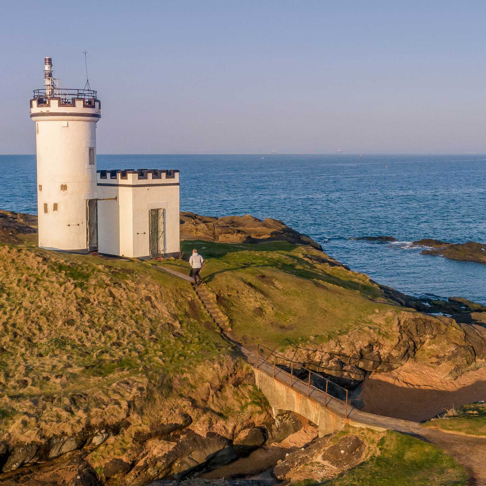 Take in stunning Elie Ness Lighthouse, Scotland