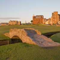 Walk past The Old Course at St Andrews; the "Home of Golf"
