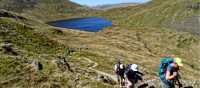 Hikers above Grizedale Tarn in the Lake District | John Millen