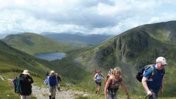 Ascending St. Sunday Crag from Grisedale Beck
