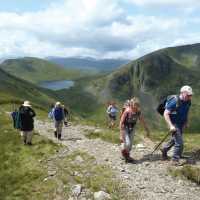 Ascending St. Sunday Crag from Grisedale Beck