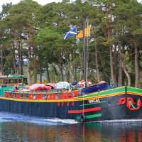 Barge on the Caledonian Canal