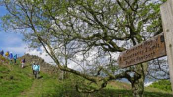 Hikers on the Cleveland Way